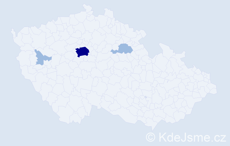 Jméno: 'Amélia', počet výskytů 6 v celé ČR