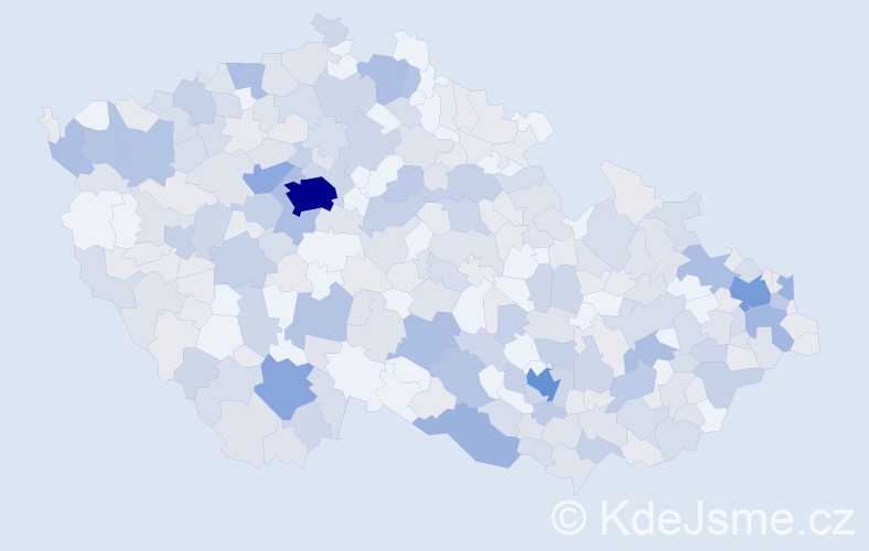 Jméno: 'Albína', počet výskytů 583 v celé ČR