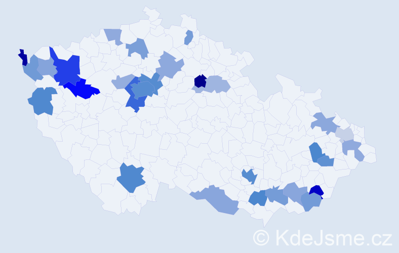 Jméno: 'Lina', počet výskytů 57 v celé ČR