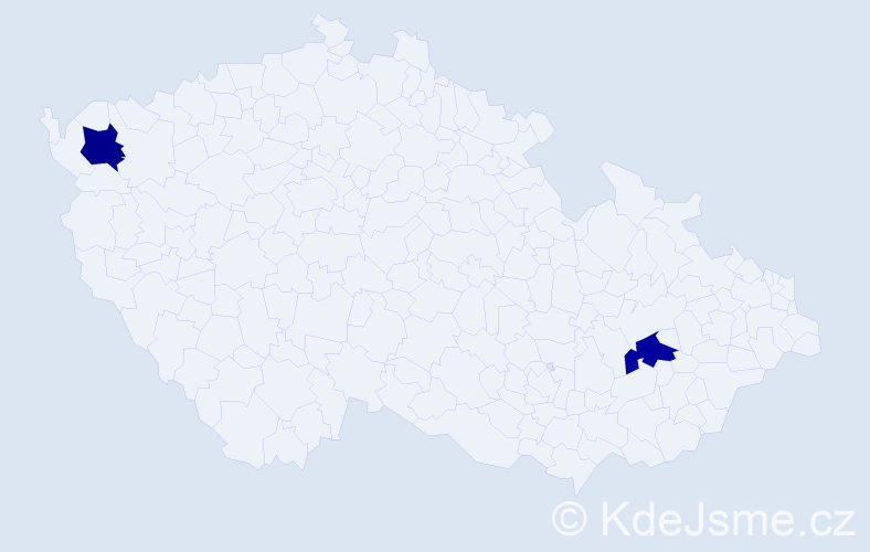 Jméno: 'Daniel Rudolf', počet výskytů 2 v celé ČR