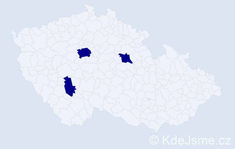 Jméno: 'Erdenetuul', počet výskytů 3 v celé ČR