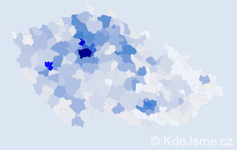 Jméno: 'Yuriy', počet výskytů 3817 v celé ČR
