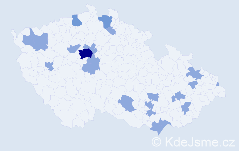 Jméno: 'Arian', počet výskytů 29 v celé ČR