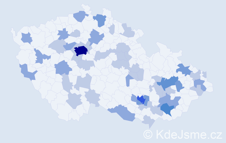 Jméno: 'Radmil', počet výskytů 98 v celé ČR