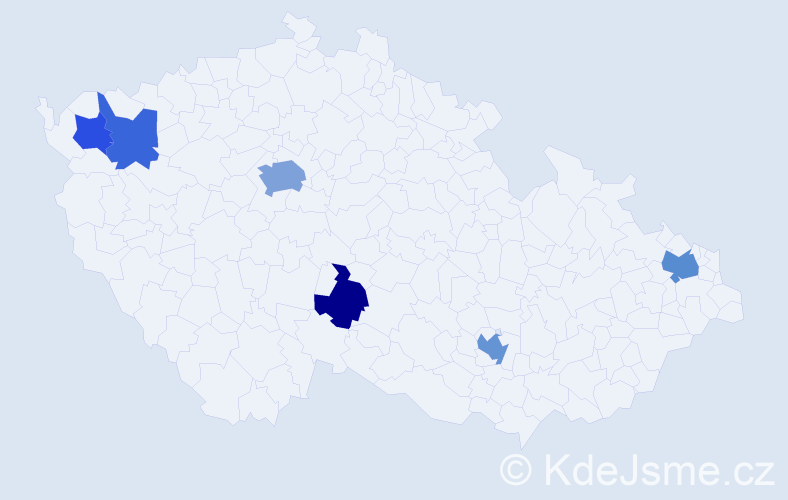 Jméno: 'Rayen', počet výskytů 11 v celé ČR