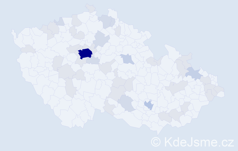 Jméno: 'Babeta', počet výskytů 88 v celé ČR