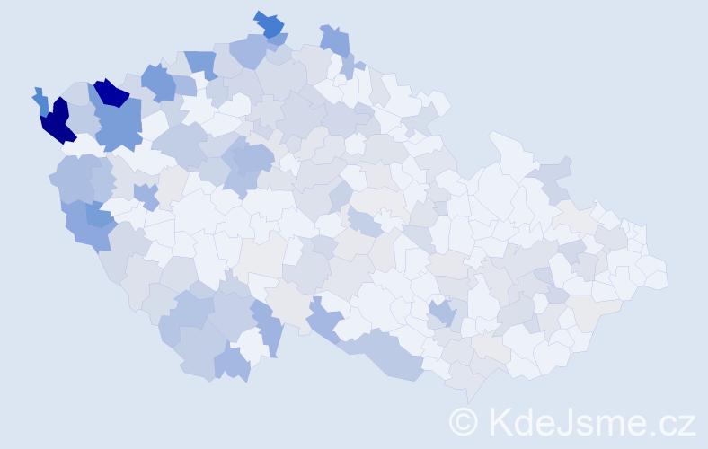 Jméno: 'Thanh', počet výskytů 574 v celé ČR