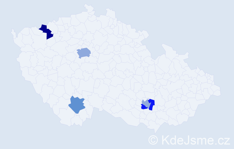 Jméno: 'Srdjan', počet výskytů 7 v celé ČR