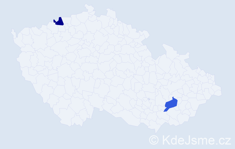 Jméno: 'Mai Thanh', počet výskytů 2 v celé ČR