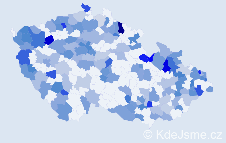 Jméno: 'Matilda', počet výskytů 263 v celé ČR