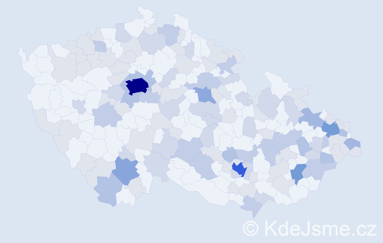 Jméno: 'Tea', počet výskytů 264 v celé ČR