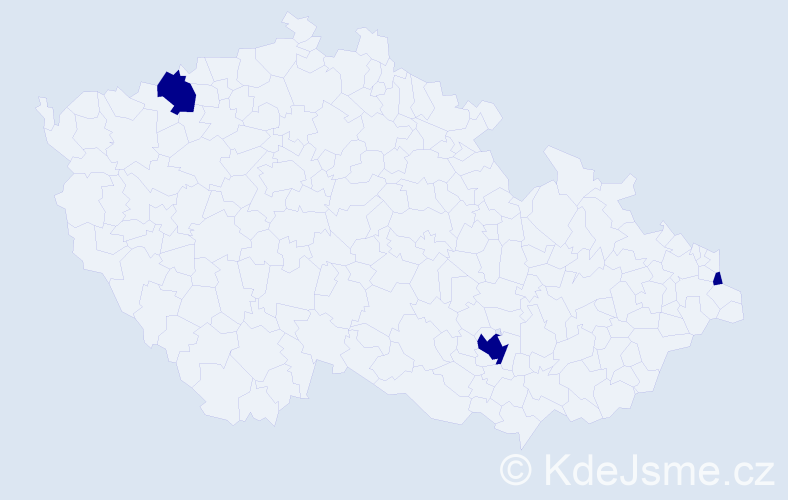 Jméno: 'Alexander Josef', počet výskytů 3 v celé ČR