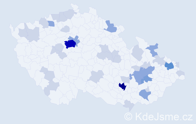 Jméno: 'Diego', počet výskytů 79 v celé ČR
