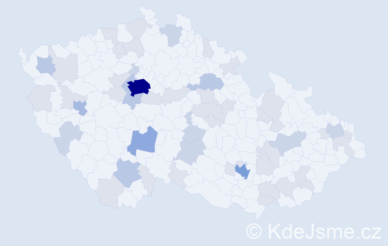 Jméno: 'Anika', počet výskytů 105 v celé ČR