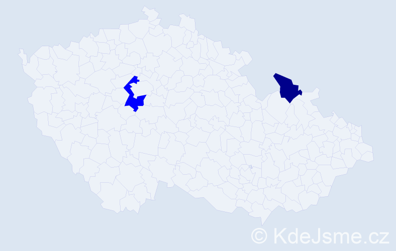Jméno: 'Ovidiu', počet výskytů 3 v celé ČR