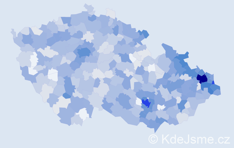 Jméno: 'Sylvie', počet výskytů 2256 v celé ČR
