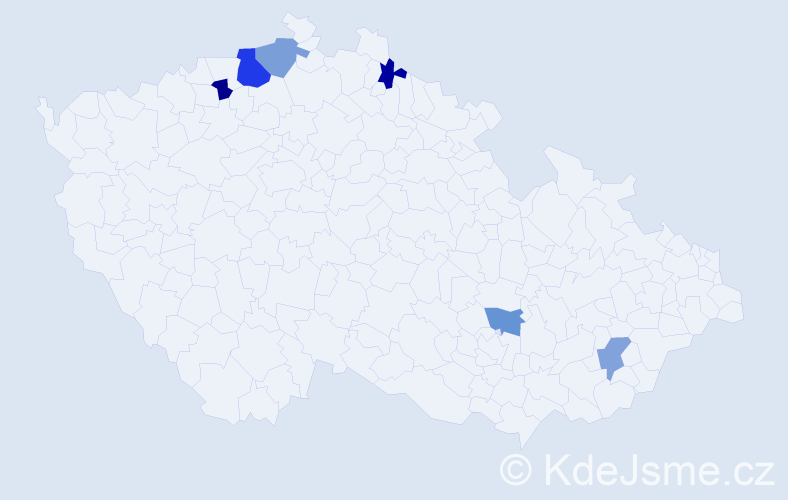 Jméno: 'Eduárd', počet výskytů 8 v celé ČR