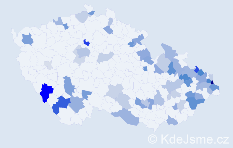 Jméno: 'Kornelie', počet výskytů 108 v celé ČR