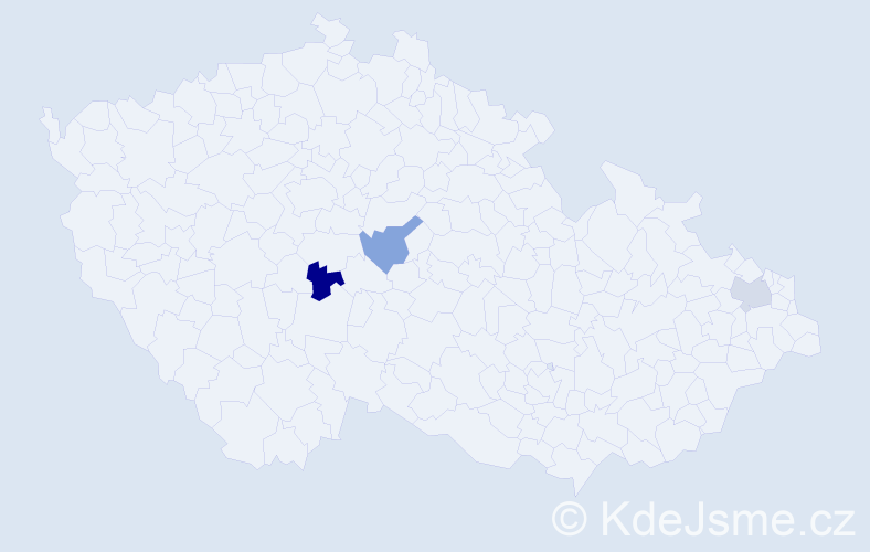Jméno: 'Ellinor', počet výskytů 3 v celé ČR