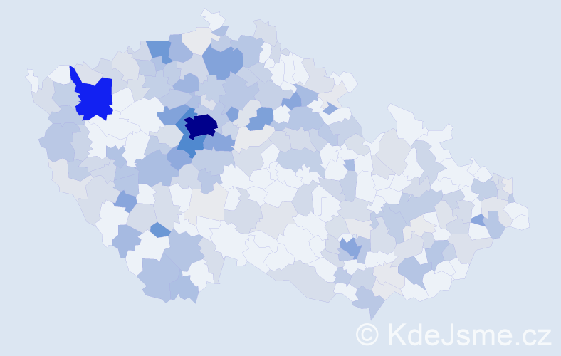 Jméno: 'Marina', počet výskytů 995 v celé ČR