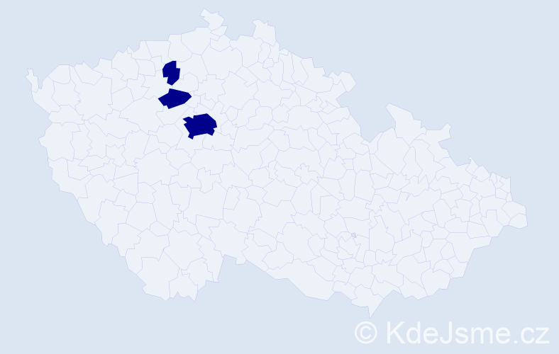Jméno: 'Libuše Anna', počet výskytů 3 v celé ČR
