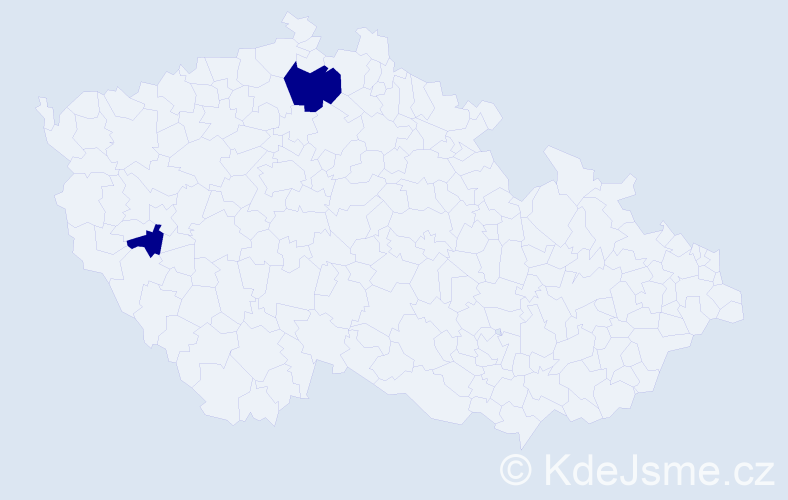 Jméno: 'Bayarnemekh', počet výskytů 2 v celé ČR