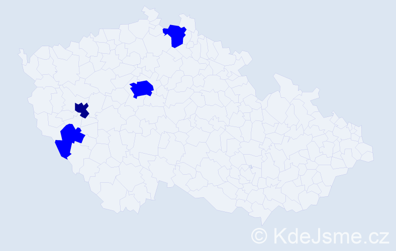Jméno: 'Thi Anh Dao', počet výskytů 5 v celé ČR