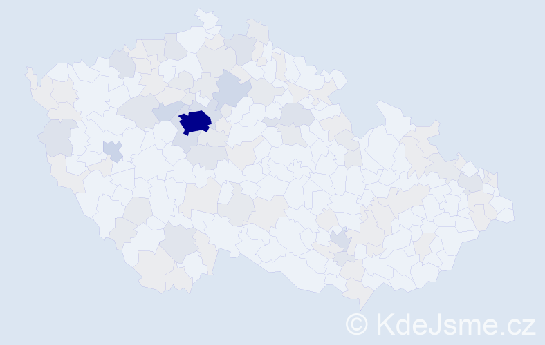 Jméno: 'Antonina', počet výskytů 251 v celé ČR
