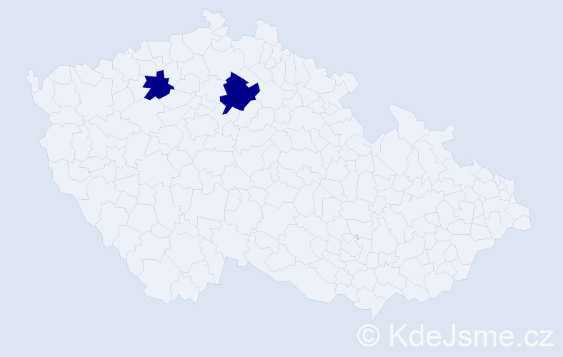 Jméno: 'Janick', počet výskytů 2 v celé ČR