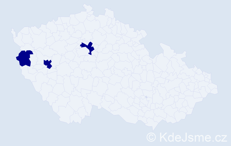 Jméno: 'Cong Phong', počet výskytů 3 v celé ČR