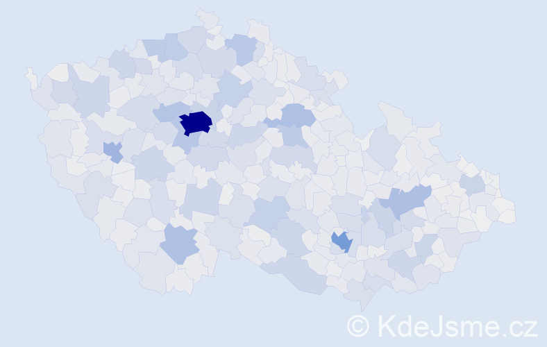 Jméno: 'Jitka', počet výskytů 78549 v celé ČR