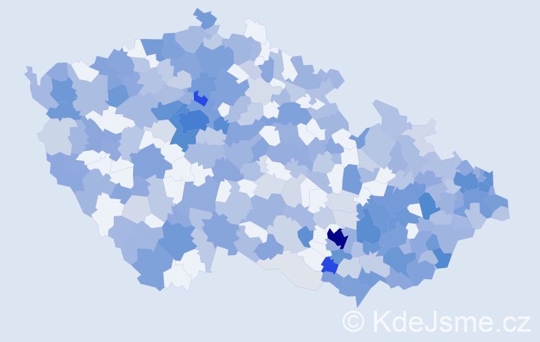 Jméno: 'Lucia', počet výskytů 767 v celé ČR