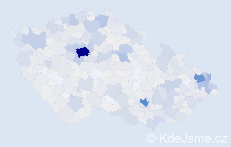 Jméno: 'Katarína', počet výskytů 2034 v celé ČR