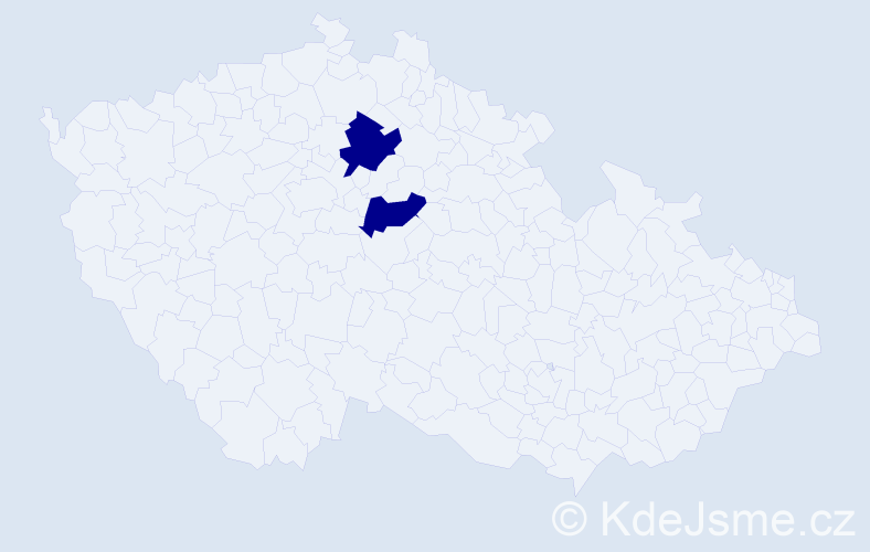Jméno: 'Boglárka', počet výskytů 2 v celé ČR