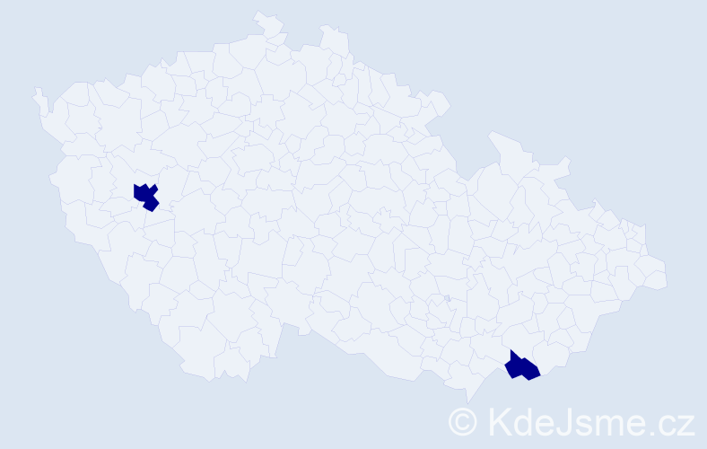 Jméno: 'Anthony Martin', počet výskytů 2 v celé ČR