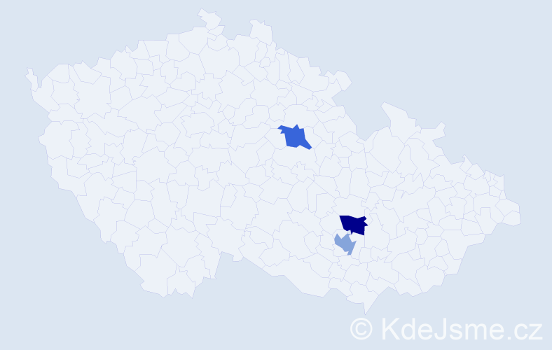 Jméno: 'Erdenetsogt', počet výskytů 3 v celé ČR