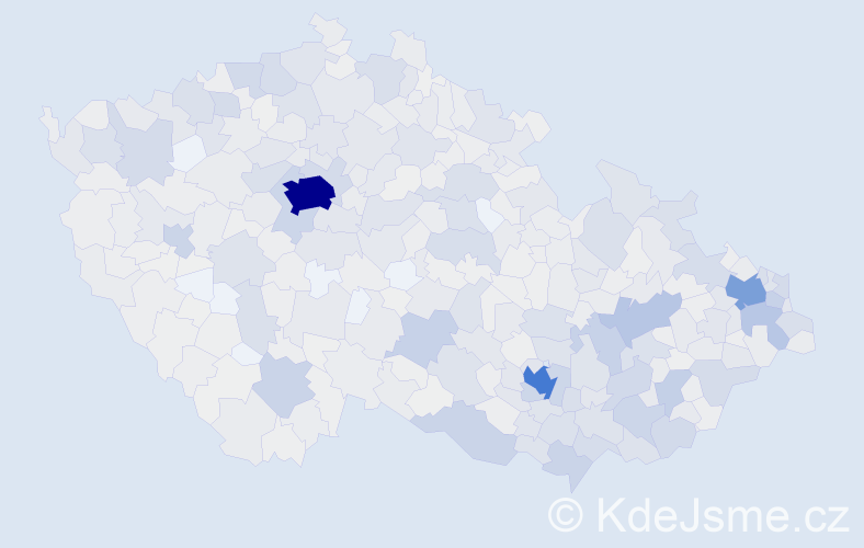 Jméno: 'Tamara', počet výskytů 2525 v celé ČR