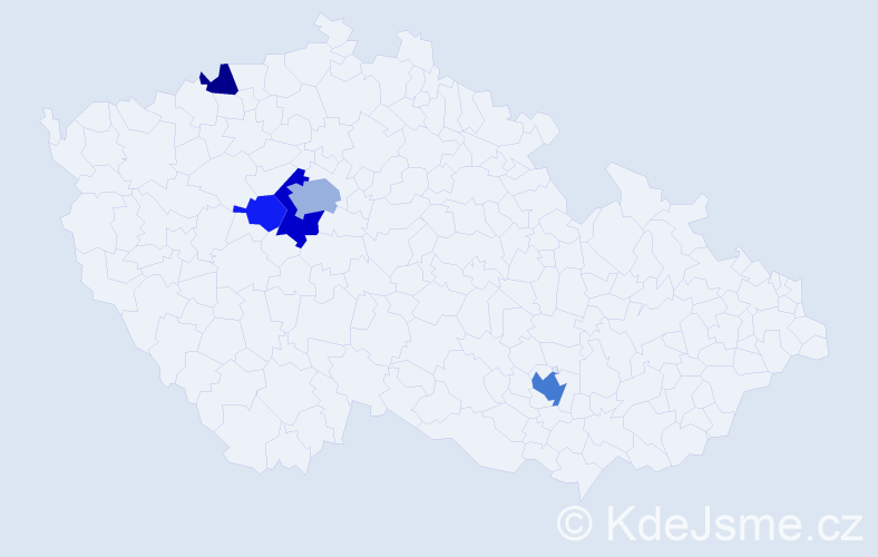 Jméno: 'Immanuel', počet výskytů 10 v celé ČR