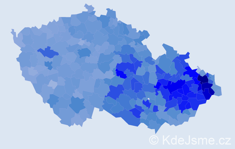 Jméno: 'Jaromír', počet výskytů 32940 v celé ČR