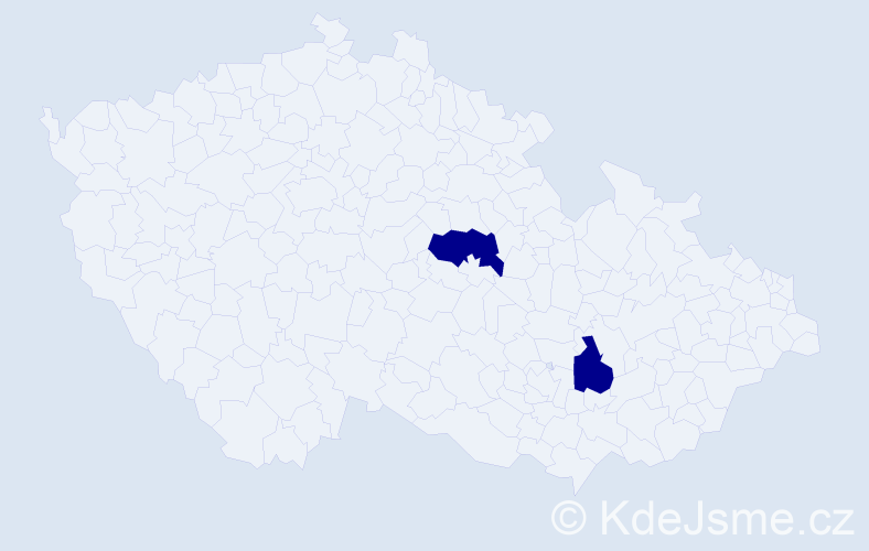 Jméno: 'Marie Elen', počet výskytů 2 v celé ČR