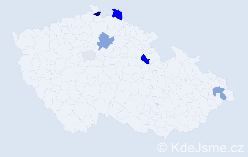 Jméno: 'Hasmik', počet výskytů 6 v celé ČR