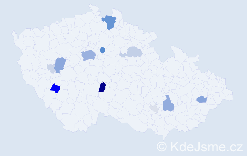 Jméno: 'Simion', počet výskytů 25 v celé ČR
