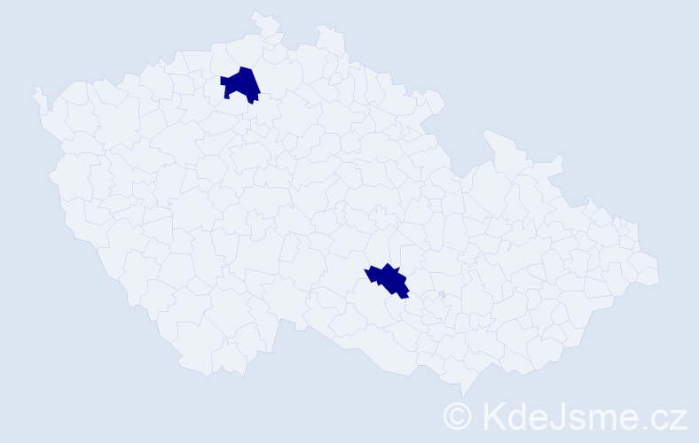 Jméno: 'Annabelle Lenka', počet výskytů 2 v celé ČR