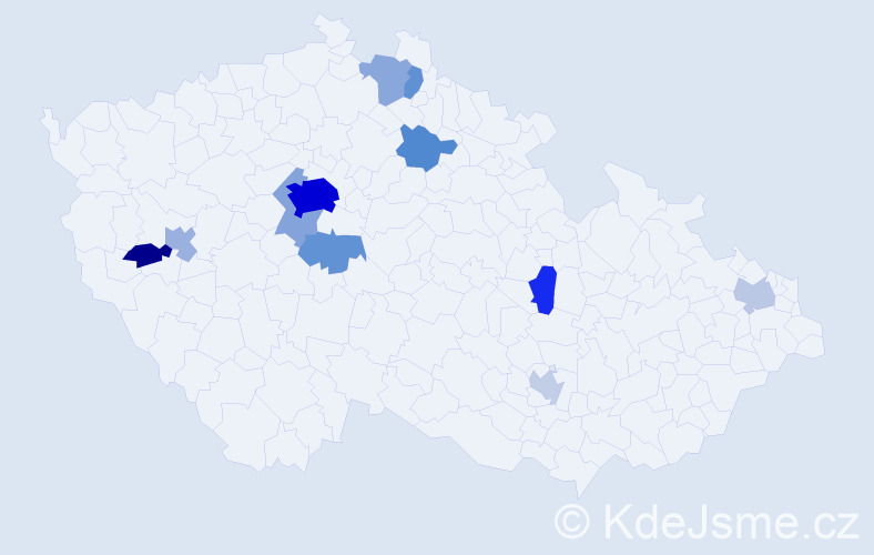Jméno: 'Li', počet výskytů 36 v celé ČR