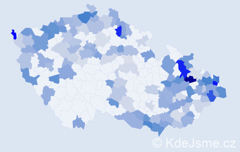 Jméno: 'Štefania', počet výskytů 275 v celé ČR