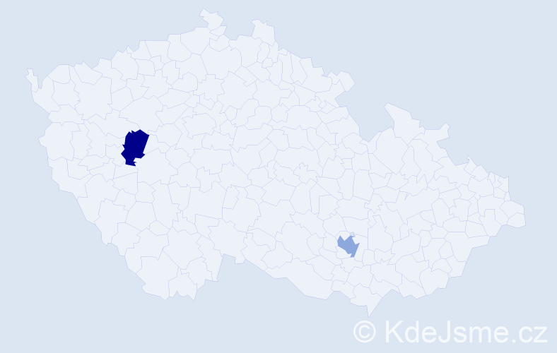 Jméno: 'Daniel Emanuel', počet výskytů 2 v celé ČR