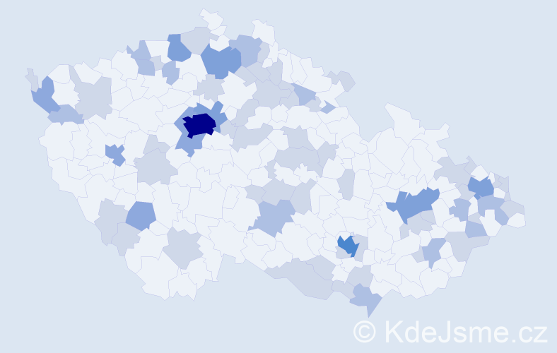 Jméno: 'Tony', počet výskytů 126 v celé ČR