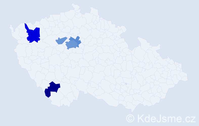 Jméno: 'Valerija', počet výskytů 12 v celé ČR