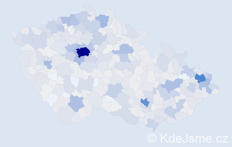 Jméno: 'Alex', počet výskytů 3397 v celé ČR