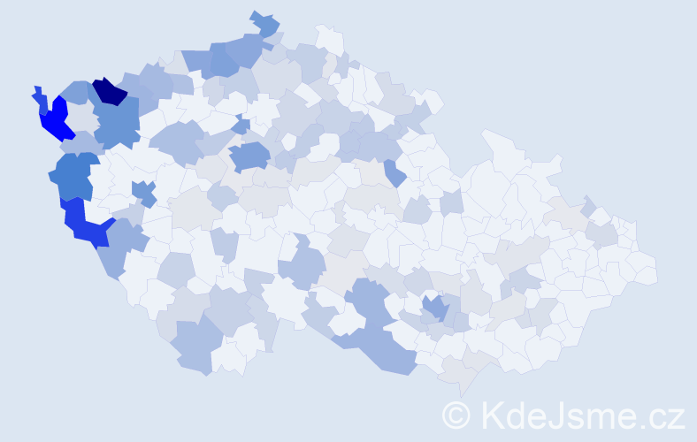 Jméno: 'Hai', počet výskytů 413 v celé ČR